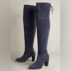 Lein Do Lace Up Over the Knee Boots